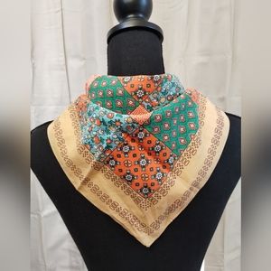 Vintage Patchwork Scarf 22.5x22 inches